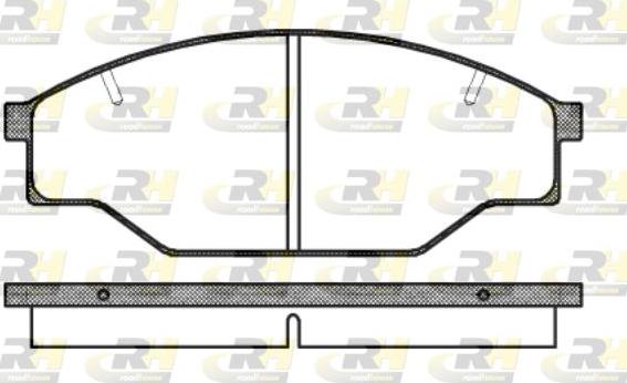 Roadhouse 2197.10 - Bremžu uzliku kompl., Disku bremzes www.autospares.lv