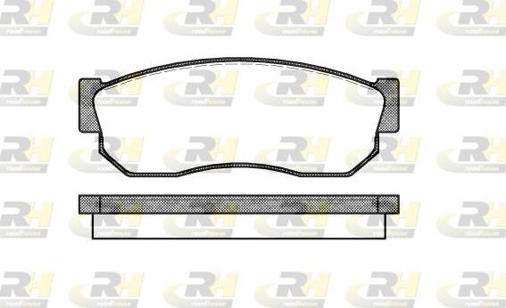 Roadhouse 2149.10 - Brake Pad Set, disc brake www.autospares.lv