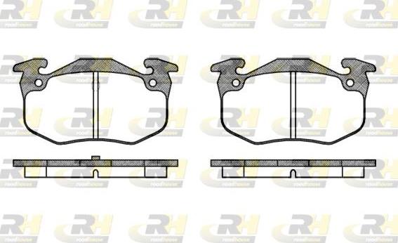 Roadhouse 2144.50 - Тормозные колодки, дисковые, комплект www.autospares.lv