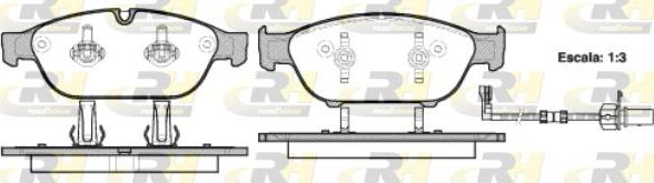 Roadhouse 21441.02 - Bremžu uzliku kompl., Disku bremzes www.autospares.lv