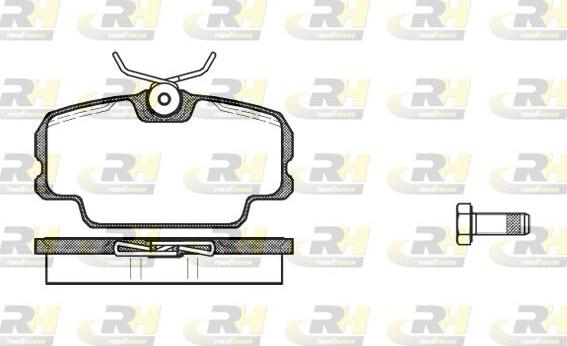 Roadhouse 2145.00 - Brake Pad Set, disc brake www.autospares.lv