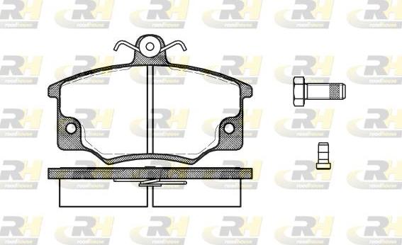 Roadhouse 2146.04 - Тормозные колодки, дисковые, комплект www.autospares.lv