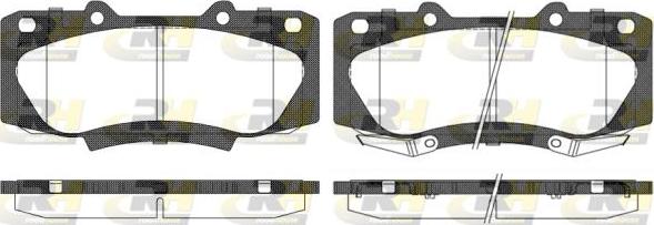 Roadhouse 21468.02 - Brake Pad Set, disc brake www.autospares.lv