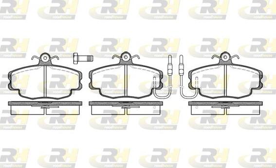 Roadhouse 2141.02 - Тормозные колодки, дисковые, комплект www.autospares.lv