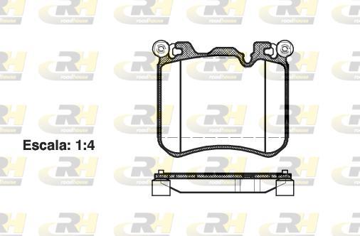 Roadhouse 21413.00 - Bremžu uzliku kompl., Disku bremzes www.autospares.lv