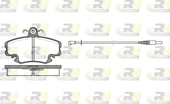 Roadhouse 2141.32 - Brake Pad Set, disc brake www.autospares.lv