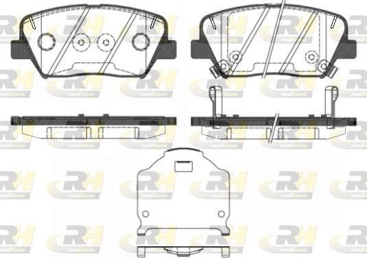 Roadhouse 21412.02 - Тормозные колодки, дисковые, комплект www.autospares.lv