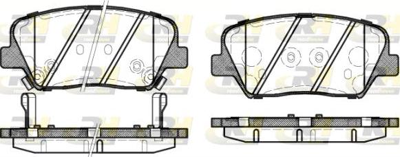 Roadhouse 21412.12 - Тормозные колодки, дисковые, комплект www.autospares.lv