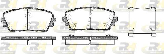 Roadhouse 21481.02 - Тормозные колодки, дисковые, комплект www.autospares.lv