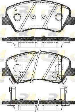 Roadhouse 21488.02 - Тормозные колодки, дисковые, комплект www.autospares.lv