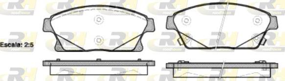 Roadhouse 21431.02 - Brake Pad Set, disc brake www.autospares.lv