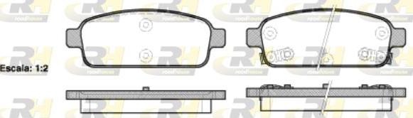 Roadhouse 21432.02 - Brake Pad Set, disc brake www.autospares.lv