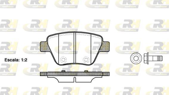 Roadhouse 21420.00 - Тормозные колодки, дисковые, комплект www.autospares.lv