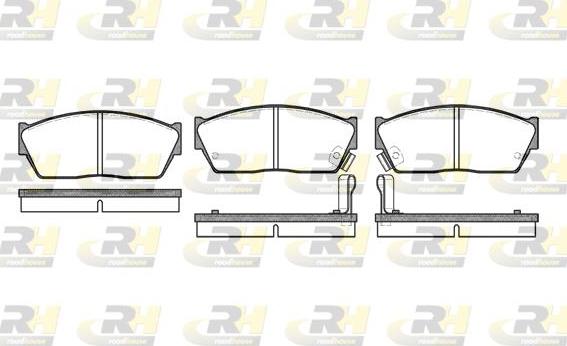 Roadhouse 2147.02 - Brake Pad Set, disc brake www.autospares.lv