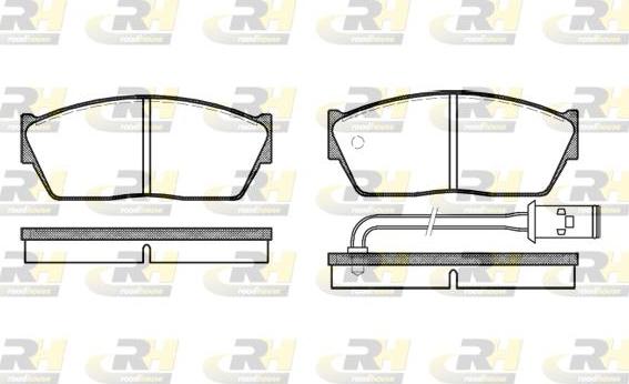 Roadhouse 2147.11 - Brake Pad Set, disc brake www.autospares.lv