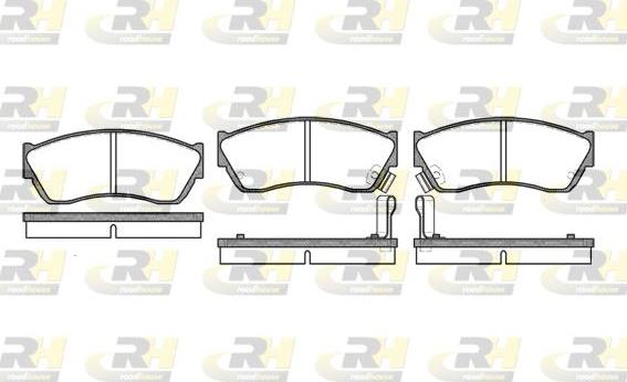 Roadhouse 2147.22 - Brake Pad Set, disc brake www.autospares.lv