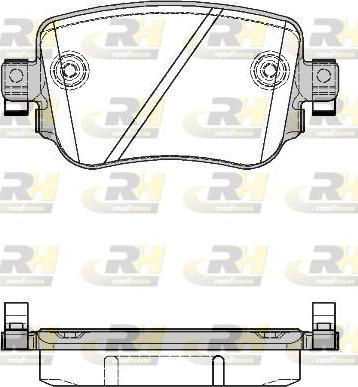 Roadhouse 21549.08 - Bremžu uzliku kompl., Disku bremzes autospares.lv