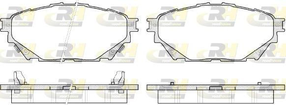 Roadhouse 21544.04 - Bremžu uzliku kompl., Disku bremzes www.autospares.lv