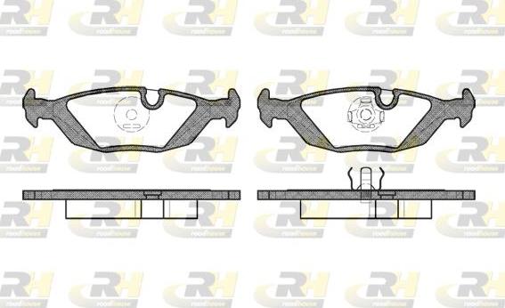 Roadhouse 2155.00 - Brake Pad Set, disc brake www.autospares.lv