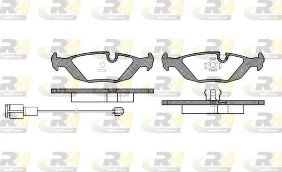 Roadhouse 2155.12 - Тормозные колодки, дисковые, комплект www.autospares.lv