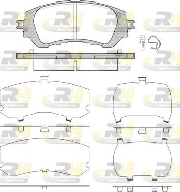 Roadhouse 21558.00 - Bremžu uzliku kompl., Disku bremzes autospares.lv