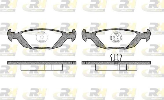 Roadhouse 2155.20 - Тормозные колодки, дисковые, комплект www.autospares.lv