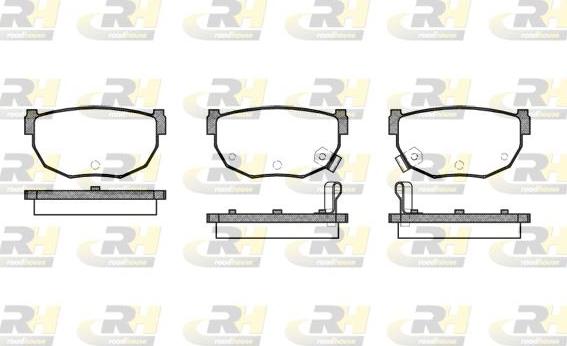 Roadhouse 2151.12 - Brake Pad Set, disc brake www.autospares.lv