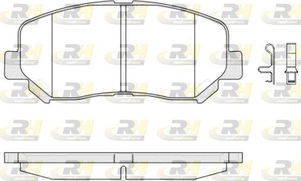 Roadhouse 21513.02 - Brake Pad Set, disc brake www.autospares.lv