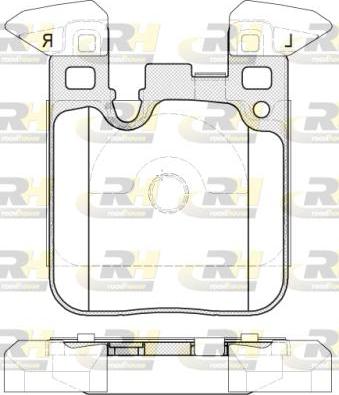 Roadhouse 21539.00 - Bremžu uzliku kompl., Disku bremzes www.autospares.lv