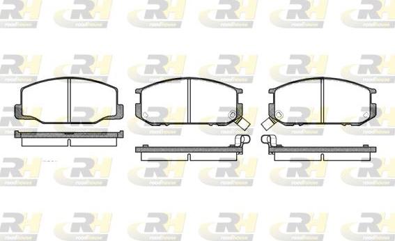 Roadhouse 2152.02 - Brake Pad Set, disc brake www.autospares.lv