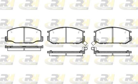 Roadhouse 2152.12 - Brake Pad Set, disc brake www.autospares.lv