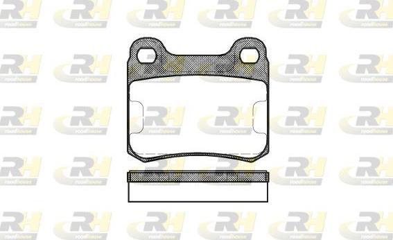 Roadhouse 2157.00 - Brake Pad Set, disc brake www.autospares.lv