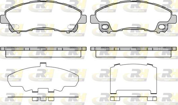 Roadhouse 21645.00 - Bremžu uzliku kompl., Disku bremzes www.autospares.lv