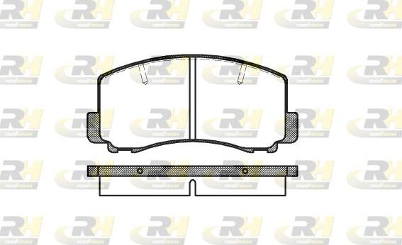 Roadhouse 2165.00 - Brake Pad Set, disc brake www.autospares.lv