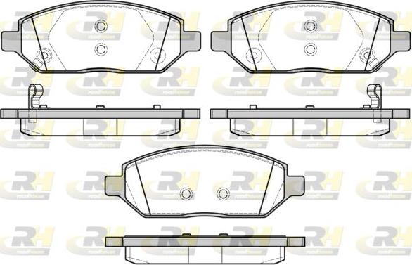 Roadhouse 21674.02 - Brake Pad Set, disc brake www.autospares.lv