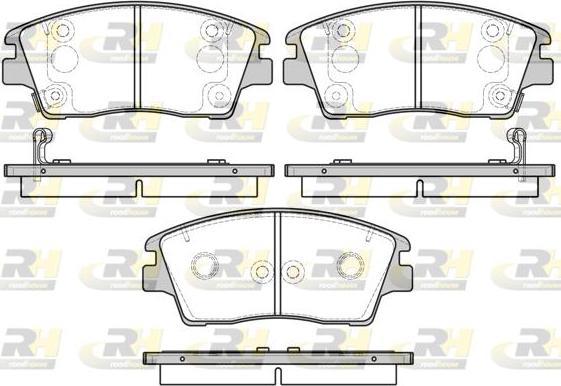 Roadhouse 21676.02 - Bremžu uzliku kompl., Disku bremzes autospares.lv