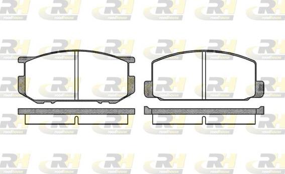 Roadhouse 2109.00 - Brake Pad Set, disc brake www.autospares.lv