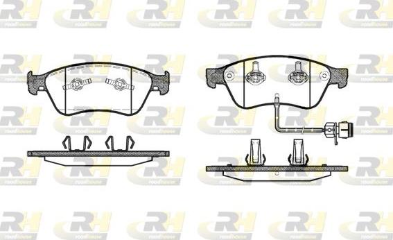 Roadhouse 21056.12 - Bremžu uzliku kompl., Disku bremzes www.autospares.lv