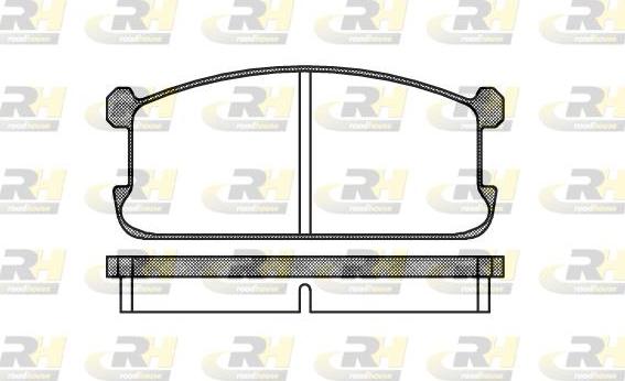 Roadhouse 2106.00 - Тормозные колодки, дисковые, комплект www.autospares.lv