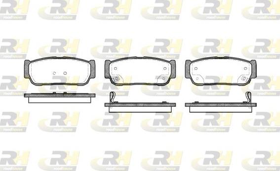 Roadhouse 21063.02 - Brake Pad Set, disc brake www.autospares.lv