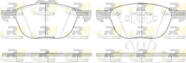 Roadhouse 21082.50 - Тормозные колодки, дисковые, комплект www.autospares.lv