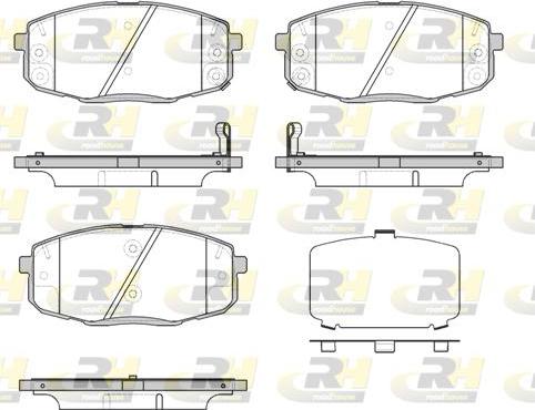 Roadhouse 21038.12 - Тормозные колодки, дисковые, комплект www.autospares.lv