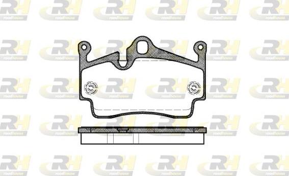 Roadhouse 21191.00 - Тормозные колодки, дисковые, комплект www.autospares.lv