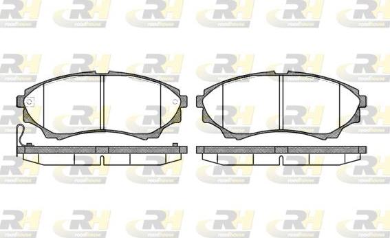 Roadhouse 21151.00 - Brake Pad Set, disc brake www.autospares.lv