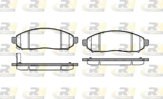 Roadhouse 21162.01 - Brake Pad Set, disc brake www.autospares.lv