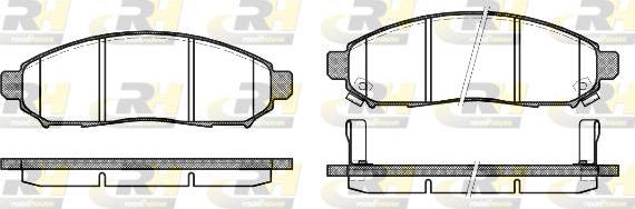 Roadhouse 21162.12 - Brake Pad Set, disc brake www.autospares.lv