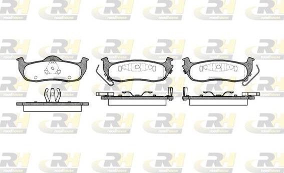 Roadhouse 21106.02 - Bremžu uzliku kompl., Disku bremzes www.autospares.lv