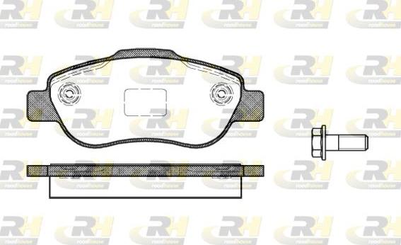 Roadhouse 21100.00 - Brake Pad Set, disc brake www.autospares.lv