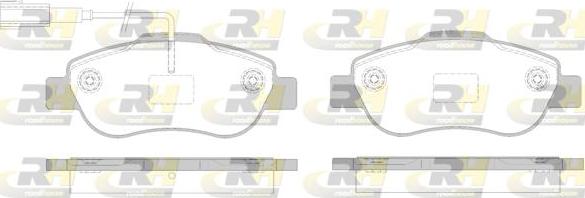 Roadhouse 21100.02 - Тормозные колодки, дисковые, комплект www.autospares.lv