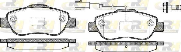 Roadhouse 21100.11 - Тормозные колодки, дисковые, комплект www.autospares.lv